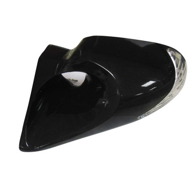AutoStyle Jeu de Rétroviseurs sport universel 'K6' noir + clignoteur (réglage manuelle)