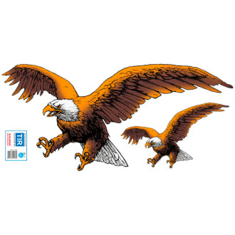 Avisa Autocollant AutoTattoo Eagle 2-pièces - 67x32cm