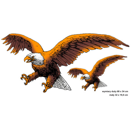 Avisa Autocollant AutoTattoo Eagle 2-pièces - 67x32cm