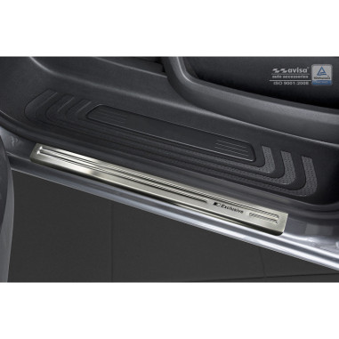 Avisa Seuils de portes inoxydable sur mesure pour Mercedes Vito & Classe-V W447 2014- - 'Exclusive' - 2-pièces