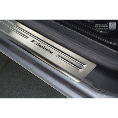 Avisa Seuils de portes inoxydable sur mesure pour Mercedes Vito & Classe-V W447 2014- - 'Exclusive' - 2-pièces