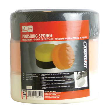 Carpoint Set de Tampons de Polissage 150mm Assortis - 3-pièces