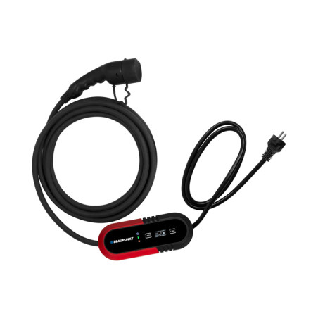 Blaupunkt Chargeur portable pour véhicule électrique 230 V Type 2 Monophasé 8-16 AMP