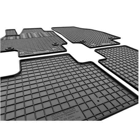CIKCAR Set tapis de caoutchouc sur mesure pour MG ZS II Hybrid+ 2024- (4-pièces + points de fixage)