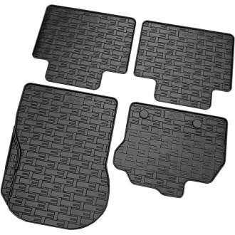 CIKCAR Set tapis de caoutchouc sur mesure pour Renault Zoe 2012-2018 & 2019- (4-pièces + points de fixage) 2
