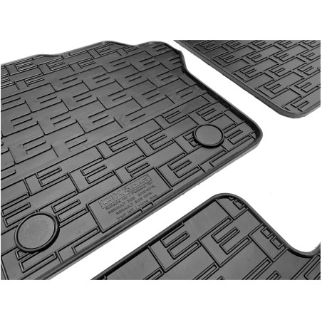 CIKCAR Set tapis de caoutchouc sur mesure pour Renault Zoe 2012-2018 & 2019- (4-pièces + points de fixage)