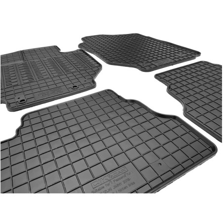 CIKCAR Set tapis de caoutchouc sur mesure pour Suzuki Jimny (A6G) 2018- (4-pièces + points de fixage)