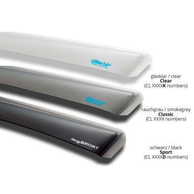ClimAir Déflecteurs latéraux sur mesure pour Peugeot 206 5 portes & SW 1998-2007