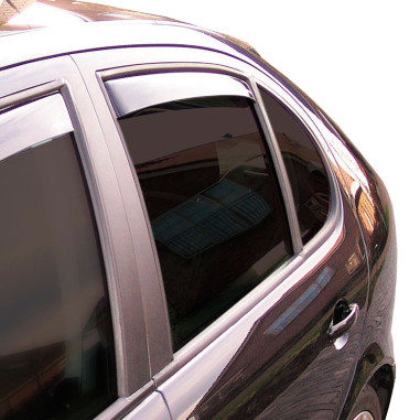 ClimAir Déflecteurs latéraux Master Noir (arrière) sur mesure pour Chevrolet Captiva 2006-2015 /Opel Antara 5-portes 2006-2017