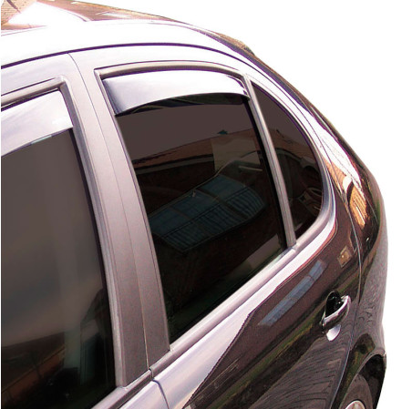 ClimAir Déflecteurs latéraux Master Noir (arrière) sur mesure pour Chevrolet Captiva 2006-2015 /Opel Antara 5-portes 2006-2017