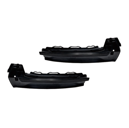 AutoStyle Set de Clignotants de Rétroviseurs LED sur mesure pour Audi A3 (8V) 2012-2018 - Fumée - incl. Feux Dynamiques
