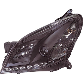 AutoStyle Set de Phares avec aspect Diurnes sur mesure pour Opel Astra H 2004-2009 - Noir 2