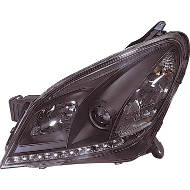 AutoStyle Set de Phares avec aspect Diurnes sur mesure pour Opel Astra H 2004-2009 - Noir