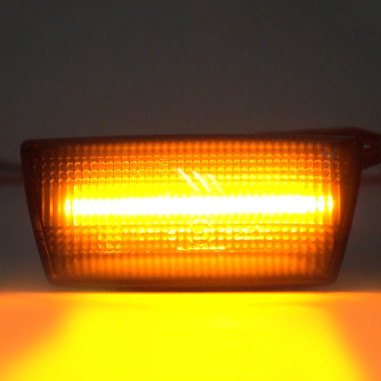 AutoStyle Set de Clignotants Latéraux LED sur mesure pour Opel divers modèles - Fumée - incl. Feux Dynamiques