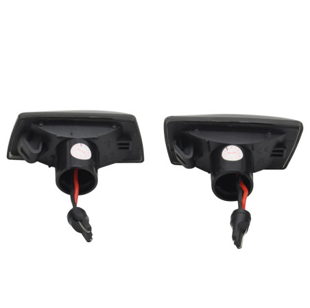 AutoStyle Set de Clignotants Latéraux LED sur mesure pour Opel divers modèles - Fumée - incl. Feux Dynamiques
