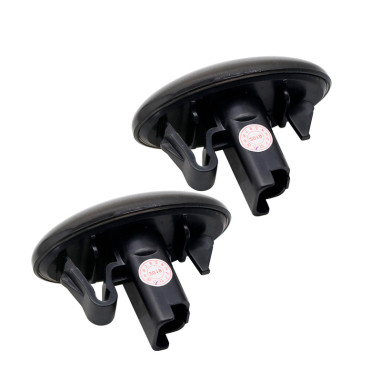 AutoStyle Set de Clignotants Latéraux LED sur mesure pour Peugeot modèles divers - Fumée - incl. Feux Dynamiques