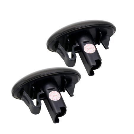 AutoStyle Set de Clignotants Latéraux LED sur mesure pour Peugeot modèles divers - Fumée - incl. Feux Dynamiques