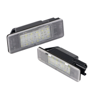 AutoStyle Eclairage des Plaques d'Immatriculation LED sur mesure pour Citroën/Peugeot divers modèles - Version 2
