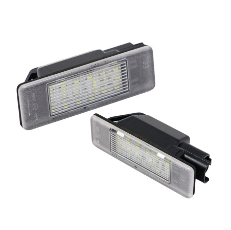 AutoStyle Eclairage des Plaques d'Immatriculation LED sur mesure pour Citroën/Peugeot divers modèles - Version 2