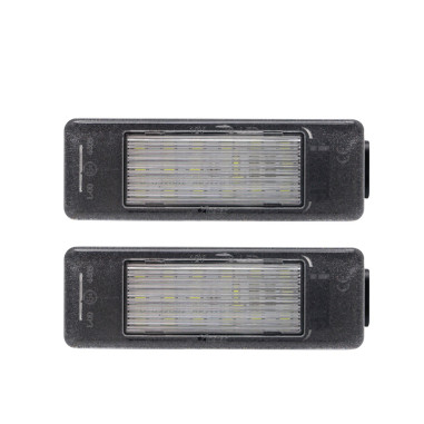 AutoStyle Eclairage des Plaques d'Immatriculation LED sur mesure pour Citroën/Peugeot divers modèles - Version 2
