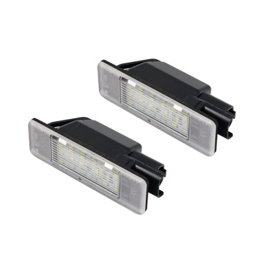 AutoStyle Eclairage des Plaques d'Immatriculation LED sur mesure pour Citroën/Peugeot divers modèles - Version 2