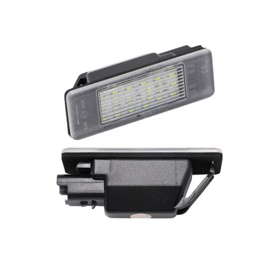 AutoStyle Eclairage des Plaques d'Immatriculation LED sur mesure pour Citroën/Peugeot divers modèles - Version 2