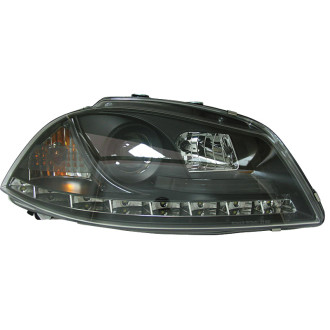 AutoStyle Set de Phares avec aspect Diurnes sur mesure pour Seat Ibiza/Cordoba 6L 2002-2008 - Noir