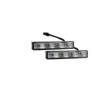 AutoStyle Set Feux Diurnes Universel (DRL) - 4W Cree LED - 125x24x33mm - incl. Homologation E