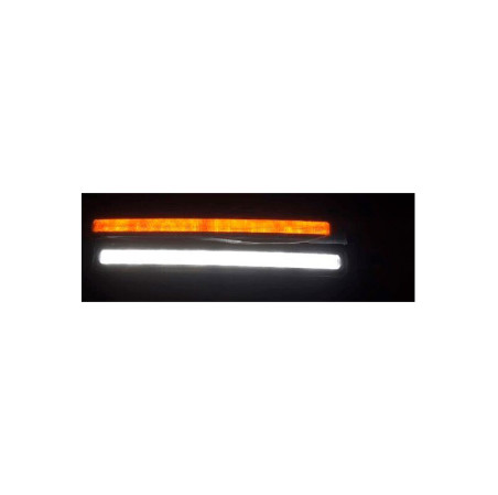 AutoStyle Set Feux Diurnes Universel (DRL) + Clignotants - 2in1 'DayLightGuide'- 165x18,5x36,5mm - incl. Homologation E