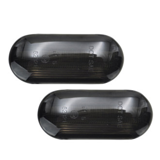 AutoStyle Set de Clignotants Latéraux LED sur mesure pour VAG/Ford divers modèles - Fumée - incl. Feux Dynamiques