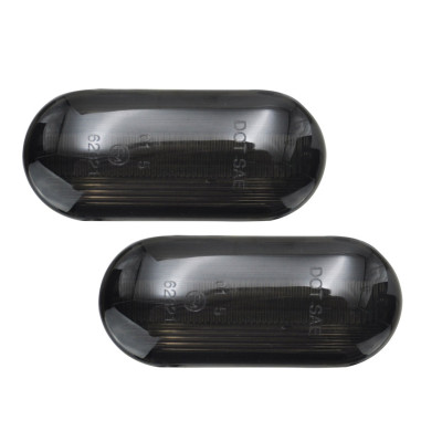 AutoStyle Set de Clignotants Latéraux LED sur mesure pour VAG/Ford divers modèles - Fumée - incl. Feux Dynamiques
