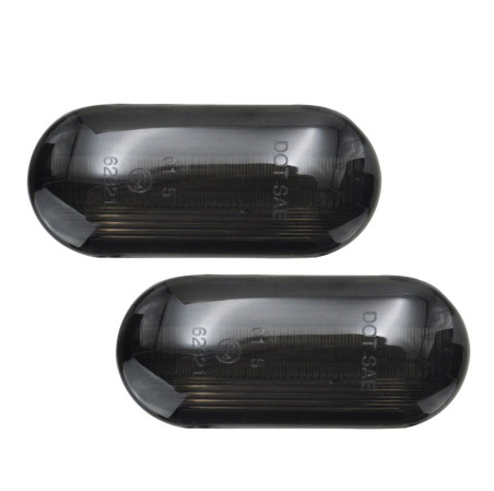AutoStyle Set de Clignotants Latéraux LED sur mesure pour VAG/Ford divers modèles - Fumée - incl. Feux Dynamiques