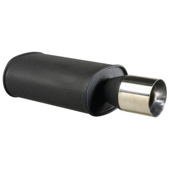 AutoStyle Échappement universel d'acier - 1x102mm Rond - 63,5mm accouplement