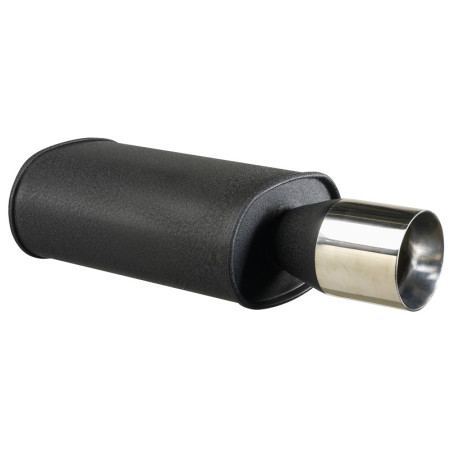 AutoStyle Échappement universel d'acier - 1x102mm Rond - 63,5mm accouplement