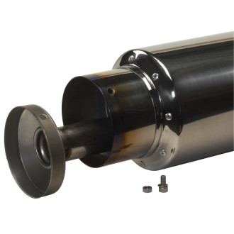 AutoStyle Échappement universel Type X-60 Racing 'DualSound' - Angle Tip - Titanium 2