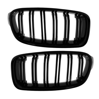 AutoStyle Grilles Noir Luisant sur mesure pour BMW Série 3 F30/F31 2012-2016 'M-Style' 2