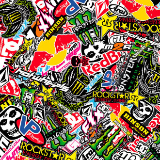 AutoStyle Stickerbomb Film - Graffiti design 2 - Rouleau 60x200cm - auto-adhésif