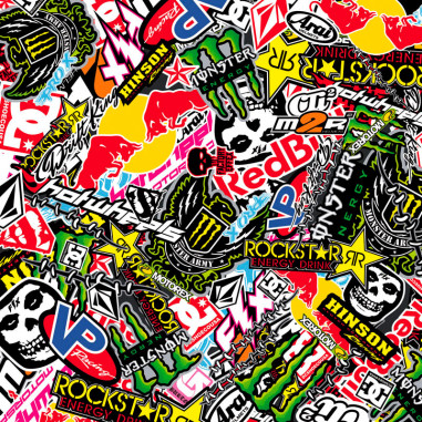 AutoStyle Stickerbomb Film - Graffiti design 2 - Rouleau 60x200cm - auto-adhésif
