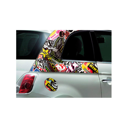 AutoStyle Stickerbomb Film - Graffiti design 2 - Rouleau 60x200cm - auto-adhésif