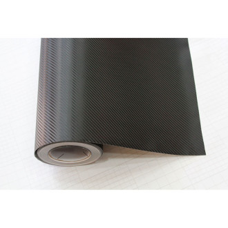 AutoStyle Film Adhésif Carbone 3D pour Car Wrapping - Noir - 152x200cm
