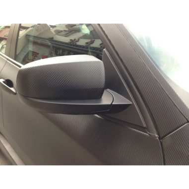 AutoStyle Film Adhésif Carbone 3D pour Car Wrapping - Noir - 152x200cm