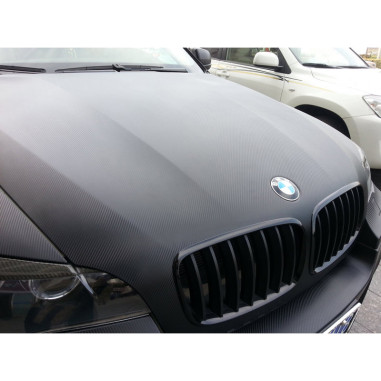 AutoStyle Film Adhésif Carbone 3D pour Car Wrapping - Noir - 152x200cm