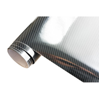 AutoStyle Film Adhésif Carbone 5D pour Car Wrapping - Noir Brillant - 152x200cm