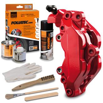 Foliatec Set peinture étriers de freins - racing rosso - 3 Components