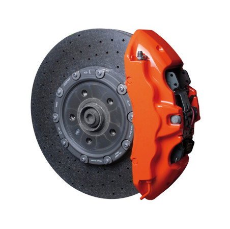 Foliatec Set peinture étriers de freins - flame orange - 3 Components