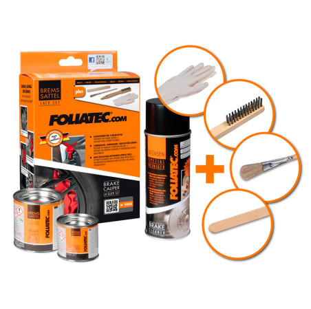 Foliatec Set peinture étriers de freins - stratos argenté metallic - 3 Components