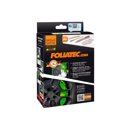 Foliatec Set peinture étriers de freins - NEON rouge - 4 Components