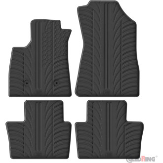 Gledring Set tapis de caoutchouc sur mesure pour Renault Austral-e E-Tech Hybrid 2022- (T profil 4-pièces)