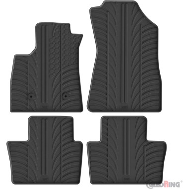 Gledring Set tapis de caoutchouc sur mesure pour Renault Austral-e E-Tech Hybrid 2022- (T profil 4-pièces)