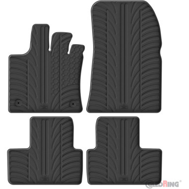 Gledring Set tapis de caoutchouc sur mesure pour Renault Captur II 2020- & Renault Symbioz 2024- & Mitsubishi ASX II 2023- (T pr